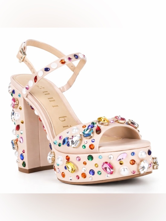 Gianni Bini Shoes - NWT Gianni Bini Calvan Jewel Ornamented Platform Dress Sandals Sz 8,5